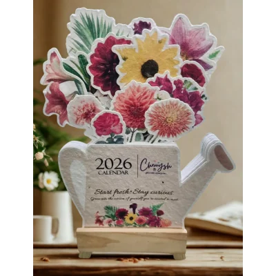 Plantable 2026 Bouquet Calendar | Eco-Friendly Desk Calendar