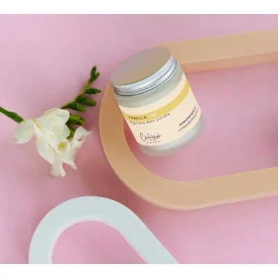 Vanilla Coconut Wax Candle | Premium Eco-Friendly Scented Candle