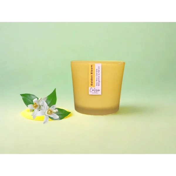 Shot Glass Candle - Golden Bloom (Pack of 2)