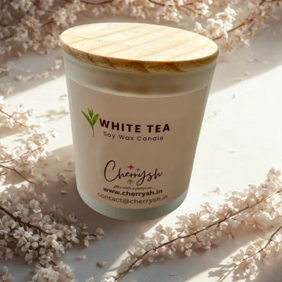 White Tea Soy Wax Jar Candle – Premium Natural & Eco-Friendly